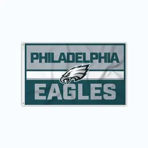 Kualitas tinggi kustom NFL Football Philadelphia Eagle Bold 3x5 spanduk bendera satu sisi