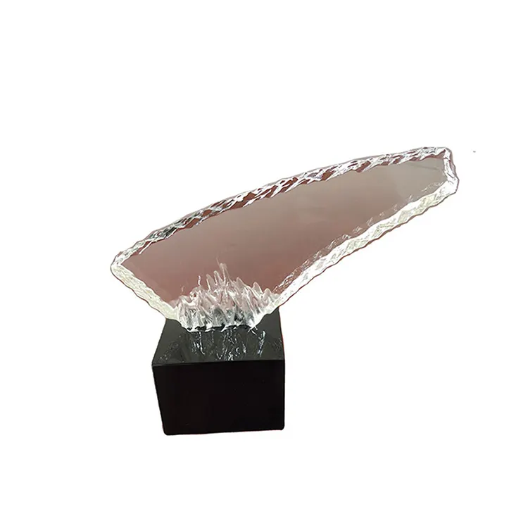 Großhandel Bestseller Custom ized Blank New Iceberg Leaf Crystal Trophy