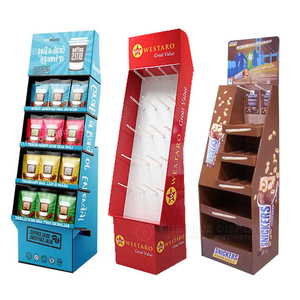 Cartond thực phẩm sóng sàn giấy sô cô la Pop Up các tông thực phẩm hiển thị các tông hiển thị đứng tùy chỉnh các tông hiển thị - Product Image 6