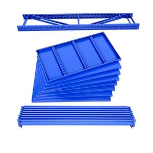 מדפי אחסון תעשייתיים חדשים, פלדה בינונית, קיבולת 500 ק\\\"ג/רמה, לטיפול לוגיסטי, פשוטים. - Product Image 2