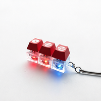 Porte-clés en plastique léger à décompression par triple clic, modèle 2026 World Tour, avec fonction fidget clicker et capuchon de clavier, pour cadeau de soutien aux fans