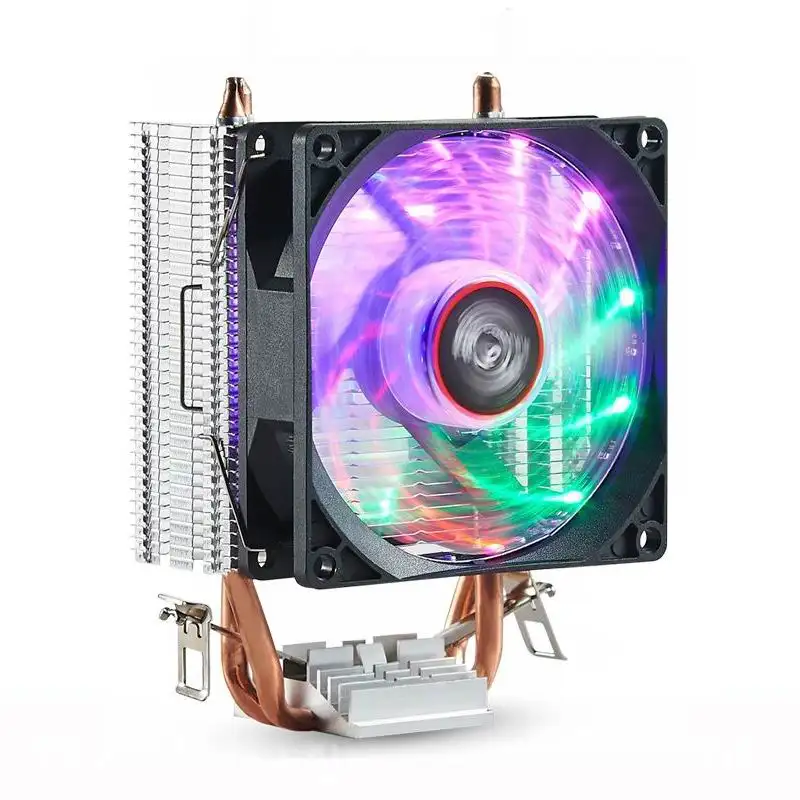 다채로운 빛 CPU 냉각기 가공업자 열 싱크 12v 유일한 외관 PC 공기 팬 냉각