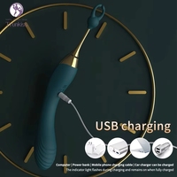 Beste prijs-kwaliteitverhouding app-gestuurde dubbelkopige vibrerende stimulerende clitoris masturbatie toy vibrator Diandian Pen