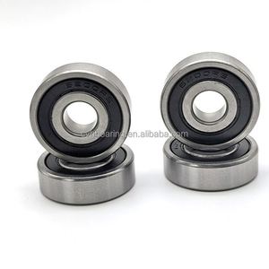 Roulements à billes à gorge profonde à grande vitesse en caoutchouc noir scellés 6200RS 10x30x9mm Roulements de moteur 6200-2RS 6200 2RZ - Product Image 2