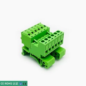 Sin soldadura 2EDG-UKR-5.08MM terminal de riel hexagonal riel de guía de 35mm Tapón de resorte KD sin tornillos - Product Image 1