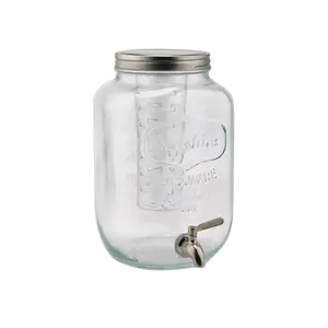 Easylife מכירה לוהטת 8l 265oz משקאות זכוכית מיץ Dispenser הנמכר ביותר מיץ צנצנת עם ספיגוט
