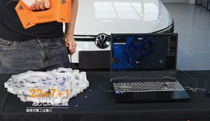 Máy quét 3D laser màu xanh cầm tay hiệu suất cao mô hình công nghiệp tùy chỉnh cho các bộ phận cơ khí ô tô 0.08mm USB - Product Image 6