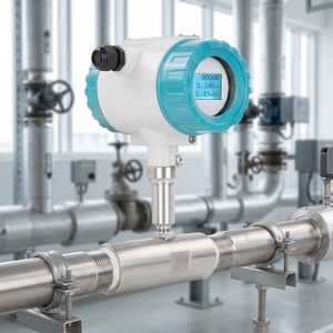 Débitmètre en acier inoxydable 304 pour essence, méthanol, lait, interface 4-20mA Pulse RS485, industrie - Product Image 5