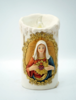 Figurine religieuse en résine en forme de bougie de 5.25 pouces, Figurine de prière en 3D, décoration de bureau, notre dame de grâce