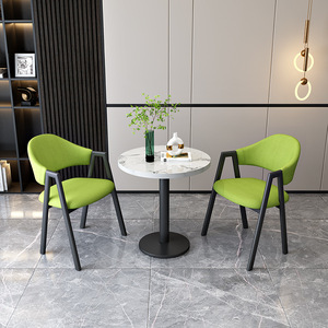 Đồ Nội Thất Phòng Ăn Sang Trọng Hiện Đại Bộ Bàn Ăn 2 Chỗ Ngồi Bằng Đá Cẩm Thạch Gốm Sứ Đơn Giản Màu Trắng Đen - Product Image 6