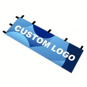 Drapeau bannière personnalisé 180x60cm en polyester, impression numérique par sublimation, logo, pas cher, pour affichage intérieur et extérieur, plage - Product Image 1