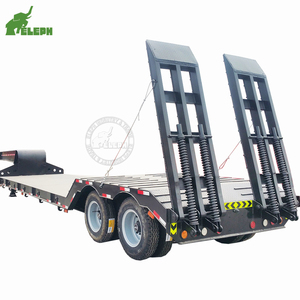 Semirremolque <span class=keywords><strong>de</strong></span> Plataforma Baja <span class=keywords><strong>de</strong></span> 2 Ejes, Remolque <span class=keywords><strong>de</strong></span> Plataforma Baja para Transporte <span class=keywords><strong>de</strong></span> Excavadoras Pesadas - Product Image 4