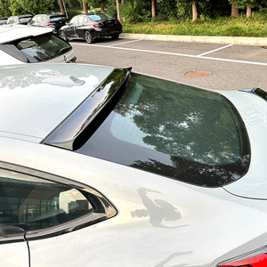 Bmw Rear Spoiler Piano <b>Black</b> Carbon Fiber Texture Ducktail Trunk <b>Wing</b> For 2020 Bmw 4 Series G26 - Product Image 2