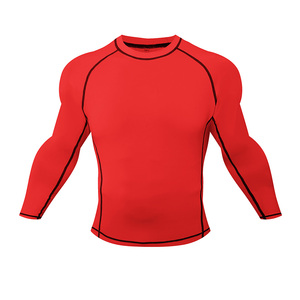 Camisa de Compressão de Manga Longa para Homens MMA BJJ, Peso do Tecido 200g, Gola Alta, Antiderrapante 3D, Secagem Rápida e Respirável para Treinamento de Luta - Product Image 5