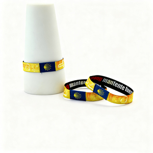JXSEW1004 Comfortable Lightweight Elastic Stretch Wristbands Practical Custom Pattern for Running Hiking Promotional Product