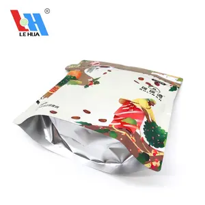 Customized Logo Printed High Quality Diamond Shape Aluminum Foil Coffee Bean Packaging Bag Stand Up Pouch With Zipper