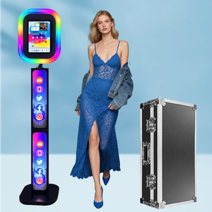 Soporte para iPad con Pantalla LCD de 12.9 Pulgadas, Fácil de Instalar, para Selfies, con Caja de Luz y Logotipo Personalizado, Cabina de Fotos Ovalada para iPad - Product Image 1