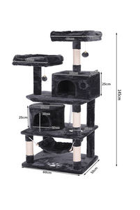 <span class=keywords><strong>Tour</strong></span> d'appartement pour chat gris beige marron, vente en gros d'usine - Product Image 4