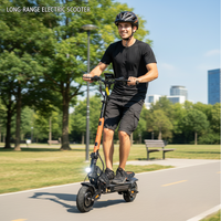 Trottinette Électrique Tout-Terrain 1200 W Moteur Simple/Double 48 V/60 V 50-65 Km/h Pliable et Étanche avec Siège et NFC