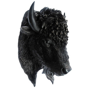 Tête <span class=keywords><strong>d</strong></span>'animal en polyrésine/résine à fixer au mur, tête de <span class=keywords><strong>bison</strong></span> sauvage <span class=keywords><strong>d</strong></span>'<span class=keywords><strong>Amérique</strong></span> <span class=keywords><strong>du</strong></span> <span class=keywords><strong>Nord</strong></span>, buste de buffle en résine, taxidermie pour la salle de jeux - Product Image 2