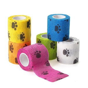 Mudah robek merekat sendiri bungkus hewan peliharaan, pita olahraga dengan pola cakar untuk perlindungan olahraga - Product Image 1