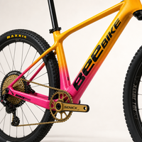 Bicicleta de Montaña de Fibra de Carbono con Transmisión de 12 Velocidades, Frenos Hidráulicos, Pintura Degradada de 29 Pulgadas