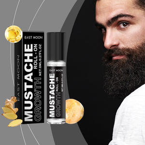 EAST MOON Produit de soin pour hommes Extrait de plante Nourrir Épaissir la <span class=keywords><strong>barbe</strong></span> Croissance rapide Moustache Huile Sérum Roll-on - Product Image 4
