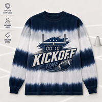 Chemise à manches longues surdimensionnée personnalisée en coton 100% pour équipe de football, vêtements de club sportif, fabricant OEM ODM, marque privée