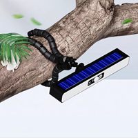 Lampu keamanan pagar tahan air Tripod fleksibel, lampu Sensor gerakan Led, lampu luar ruangan, lampu senja fleksibel, pagar, lampu keamanan