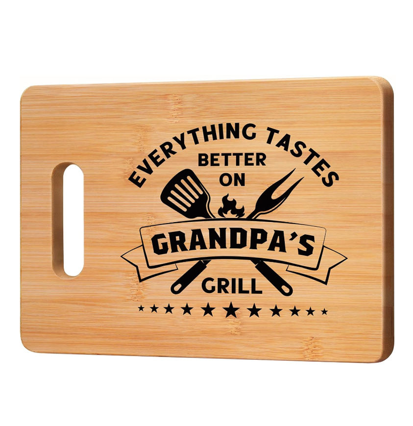 Printing 'Grandpa' cutting board