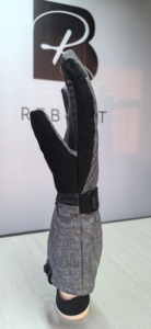 Guantes de esquí y snowboard de poliéster premium para invierno, color gris, con dedos separados, impermeables, resistentes a la abrasión, antideslizantes en la palma, térmicos. - Product Image 2