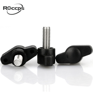 Tornillos de <span class=keywords><strong>mariposa</strong></span> de cabeza de plástico negro - Product Image 1