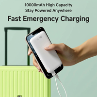 Batterie externe compacte et portable 10000mAh 20000mAh, mini chargeur PD 20W 22.5W à charge rapide avec double entrée Type-C et Micro