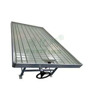 Large Hydroponic Indoor Growing Table Greenhouse with Tray Steel Rolling Benches for Agriculture
