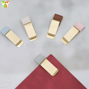In stock metal PU leather pen holder <b>clips</b>, traveler's diary notebooks, planners, loose-leaf binders, handmade pen <b>clips</b>, - Product Image 4