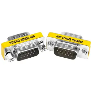 อะแดปเตอร์ Coupler VGA SVGA ชายกับชายเพศเปลี่ยน HD15