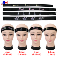 Accessoires pour perruque de bande de fusion de cheveux de tueur de bord frontal en dentelle de logo personnalisé bandeau de fonte de cheveux élastique avec couvre-oreilles