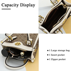 Baellerry Mini Crossbody Bag Vertical <b>Square</b> 7 Inch Multi Functional Women's Tote Bag With Zipper Closure - Product Image 2