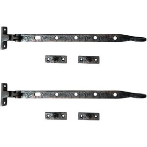Coshik Exports Soporte para Ventana Abatible de 12.5 Pulgadas, Hierro Fundido Negro, Estilo Industrial Antiguo, Duradero, Instalación con Tornillos, Modelo 22, Multiusos - Product Image 1