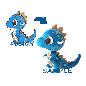 Pabrik Profesional Membuat Mainan Boneka Dinosaurus Naga Lucu yang Dapat Disesuaikan, Boneka Plushie Lembut Kustom yang Cocok untuk Anak-anak. - Product Image 5