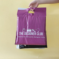 Sacs d'expédition imprimés avec Logo personnalisé, nouveau design de haute qualité pour emballage de vêtements, sac postal avec poignée