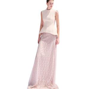 High Quality Women's <b>Long</b> <b>Skirts</b> BORRA AURORA LACE <b>LONG</b> <b>SKIRT</b> Aurora Lace High-Waisted Women's Clothing Vietnam Manufacturer - Product Image 3