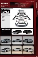 Kit carrosserie pour Porsche Panamera 2017 2018 2019 2020 971.1 (modèles anciens vers nouveaux 976 Turbo2026), comprenant DRL, jupes latérales et pare-chocs arrière d'origine