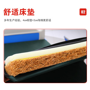 Medical Nursing <b>Bed</b> Manual Single Crank Wooden Enclosed Cold Rolled Steel Framework Bedroom Use - Product Image 1