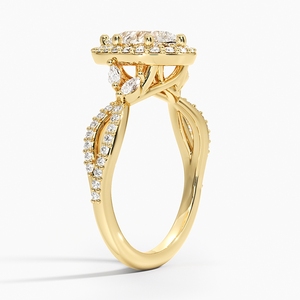 Bague de fiançailles en or brillant pour femme, pierre étincelante, cadeau d'anniversaire de mariage, bijoux tendance - Product Image 1