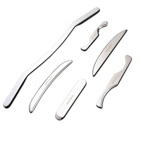 Couteau de massage en acier inoxydable, ensemble de six pièces, professionnel, pour rééducation, physiothérapie, réparation profonde des tendons et raclage