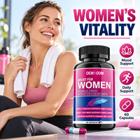 Capsules de stimulation de la libido féminine OEM ODM pour femmes, Maca, Tribulus, Horny Goat Weed, L-Arginine, 60 capsules