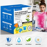 ZouRunAn Hojas Atrapadoras de Color, 50 Películas, 240 Hojas para Lavandería, Captura de Tinte, Colores Brillantes, Cuidado de Telas, Ecológico, Proveedor Mayorista