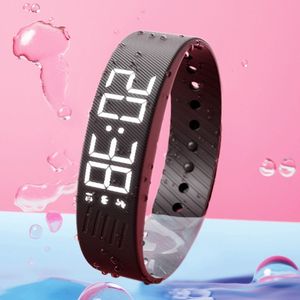 Reloj Despertador Digital LED con Alarma Ajustable y Antidespertador, Pulsera con Podómetro, Resistente al Agua y con Alarma Vibratoria - Product Image 4