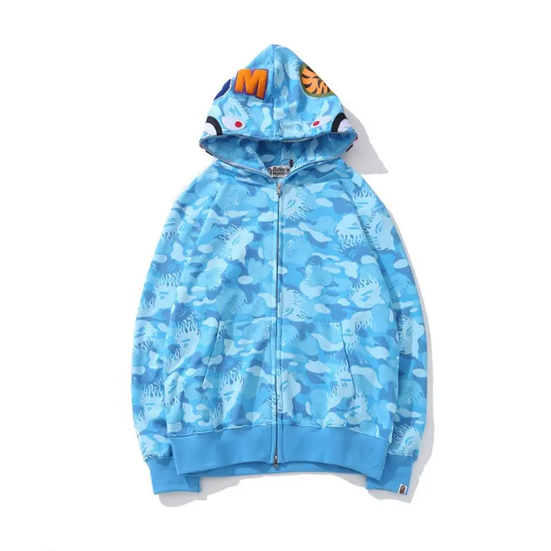 Tasarımcı Hoodie 3D baskılı kazak erkek eşofman özel kapüşonlu üstler moda giysi erkekler süblimasyon Anime fermuarlı kapüşonlu eşofman üstü örme